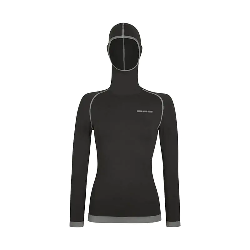 Maglia tecnica con passamontagna in Lana Merino donna - immagine 3
