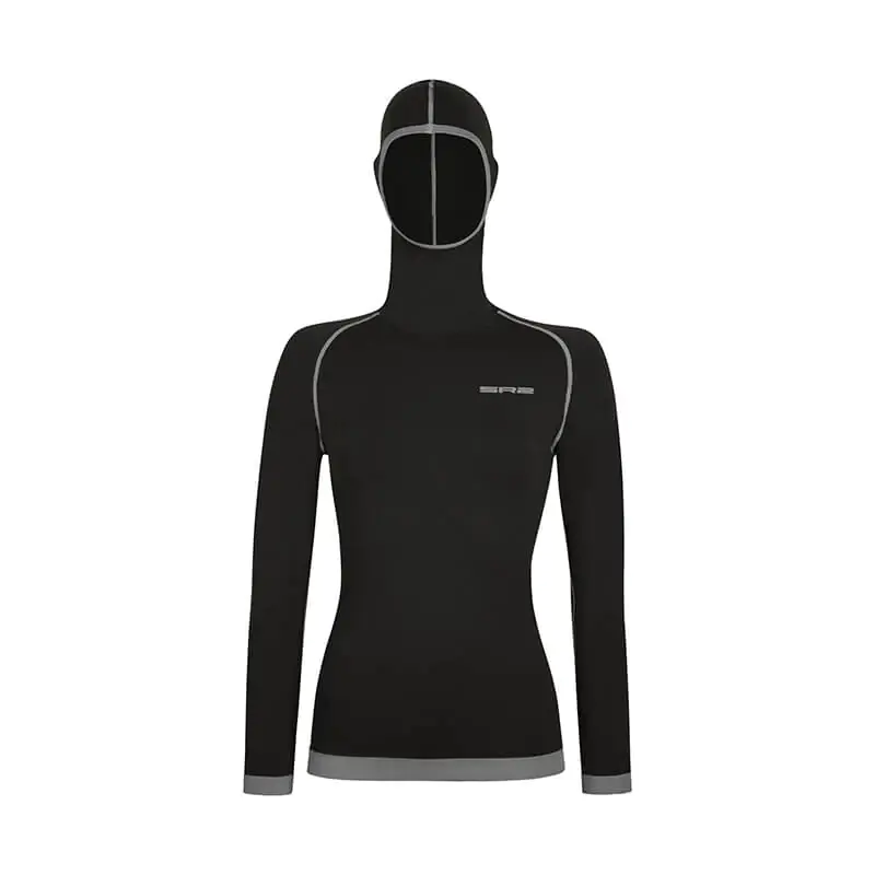 Maglia tecnica con passamontagna in Lana Merino donna - immagine 7