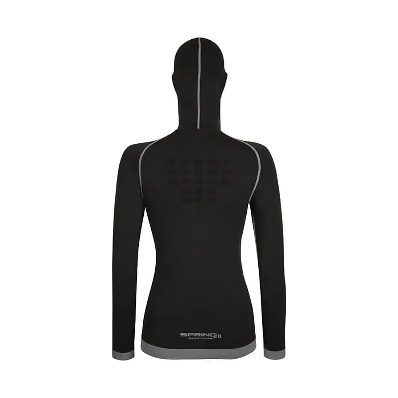 Maglia tecnica con passamontagna in Lana Merino donna - immagine 8