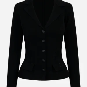 Giacca in lana punto stoffa Nera