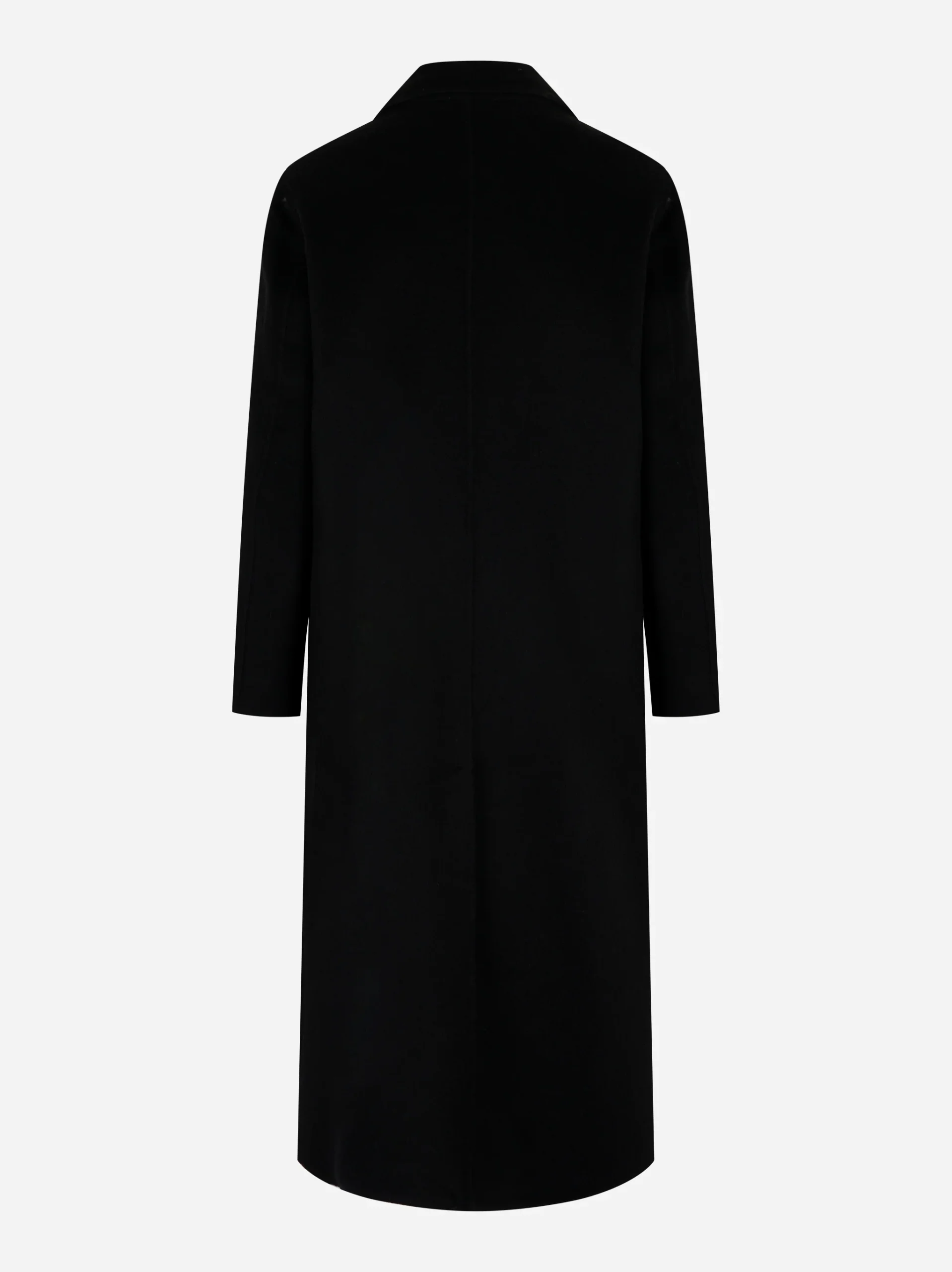 Cappotto Arianna doppiopetto in double di lana Nero - immagine 3