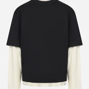 T-shirt manica lunga nera Venezia