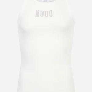 Canotta in cotone stretch bianca