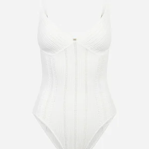 Body bianco in maglia à jour