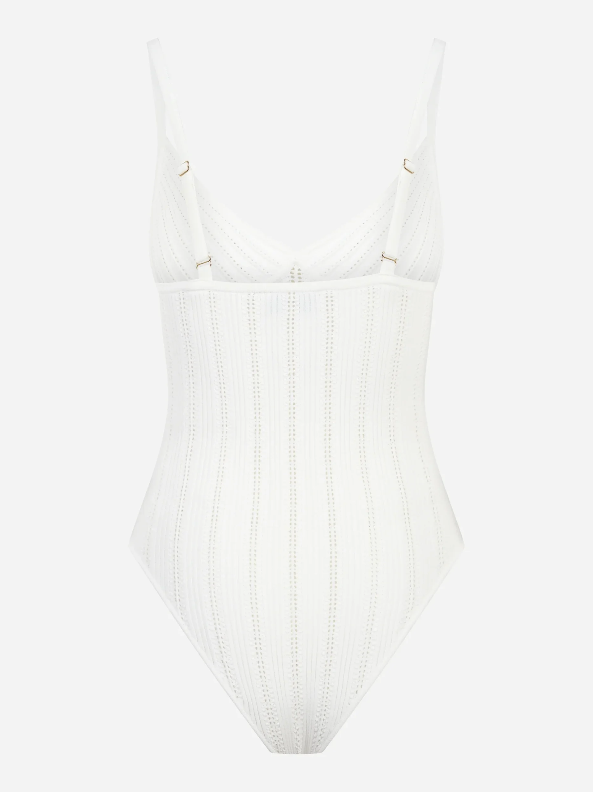 Body bianco in maglia à jour - immagine 7