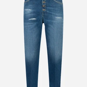 Jeans Koons loose fit in denim stretch Blu
