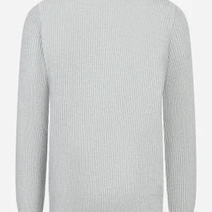 Maglia girocollo costa inglese grigio