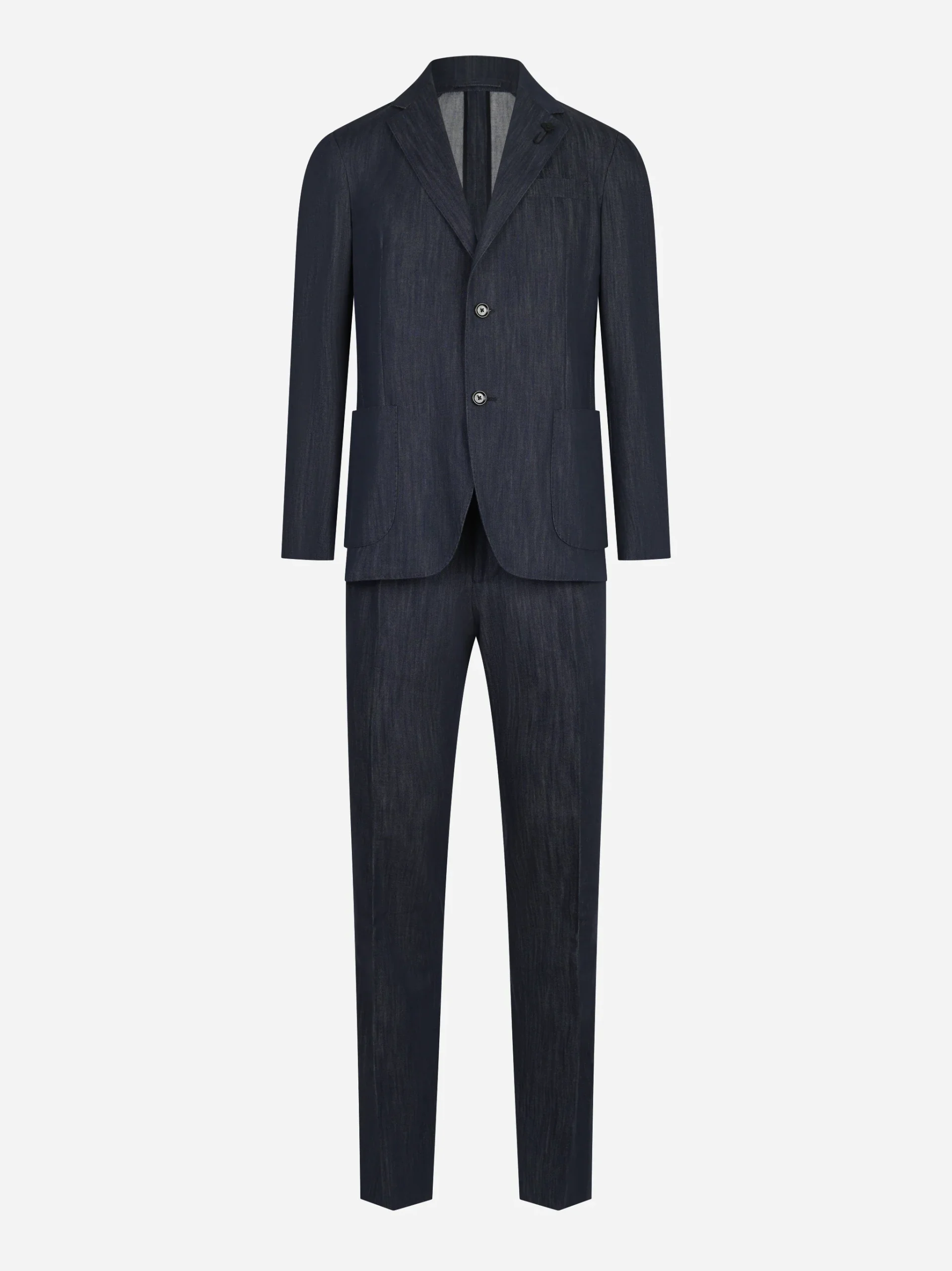 Abito monopetto in denim light blu - immagine 2