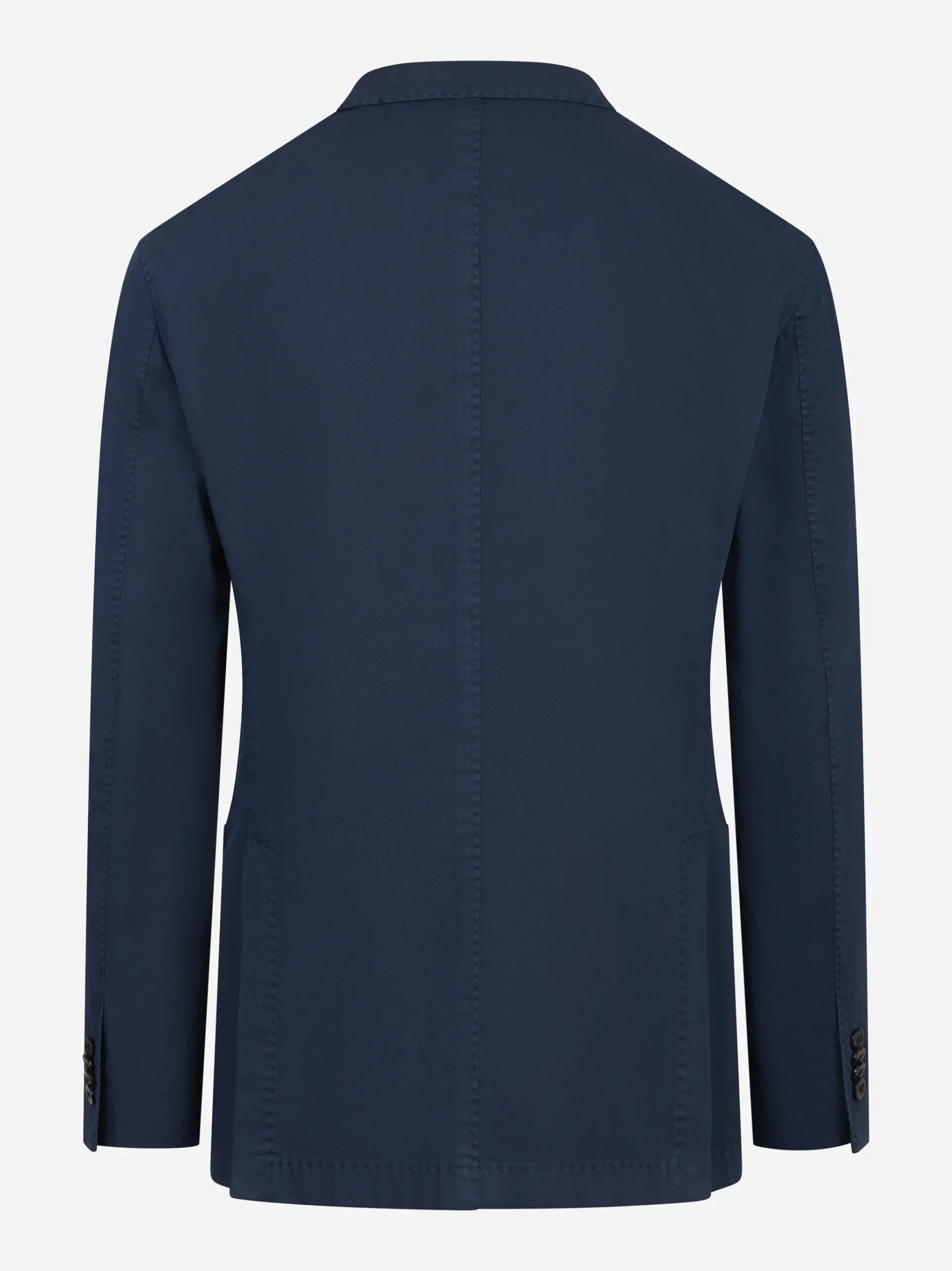 Blazer monopetto blu in cotone elasticizzato - immagine 3