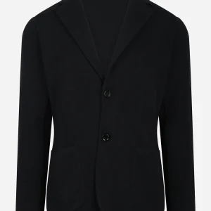 Giacca maglia nera in cotone