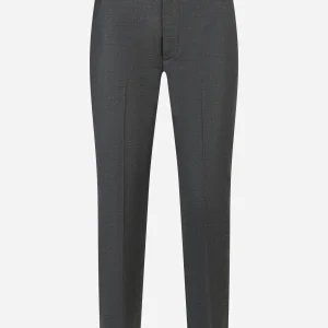 Pantalone Nima loose fit in lana stretch Grigio