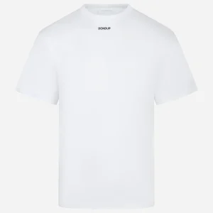 T-shirt bianca manica corta con logo