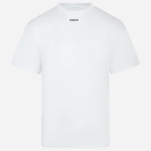T-shirt bianca manica corta con logo