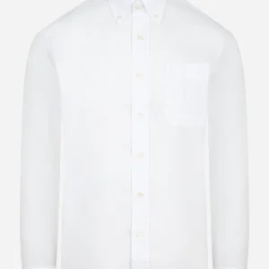Camicia button down bianca Magalloway in popeline di cotone