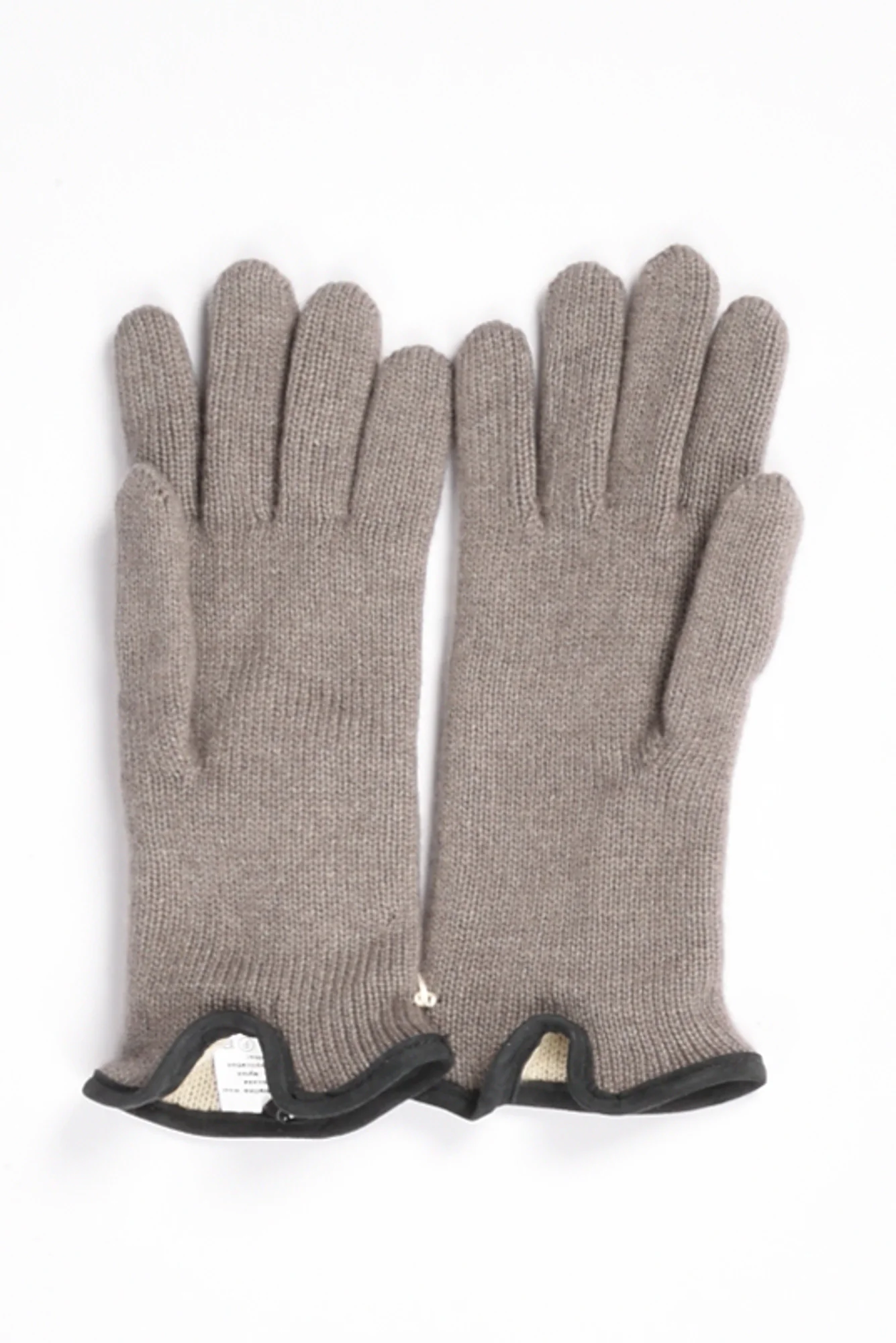 Alpo Guanti In Maglia Grigio Tortora Donna - immagine 3