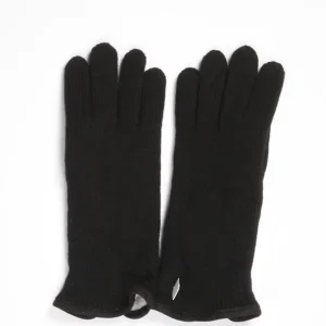 Alpo Guanti In Maglia Nero Donna