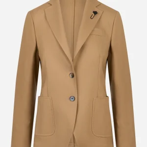 Blazer monopetto in lana stretch