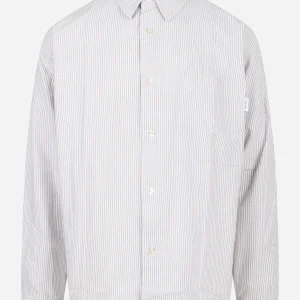 Camicia loose fit in oxford Bianco