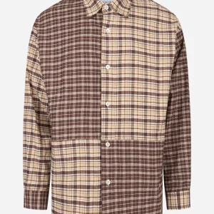 Camicia loose fit patchwork