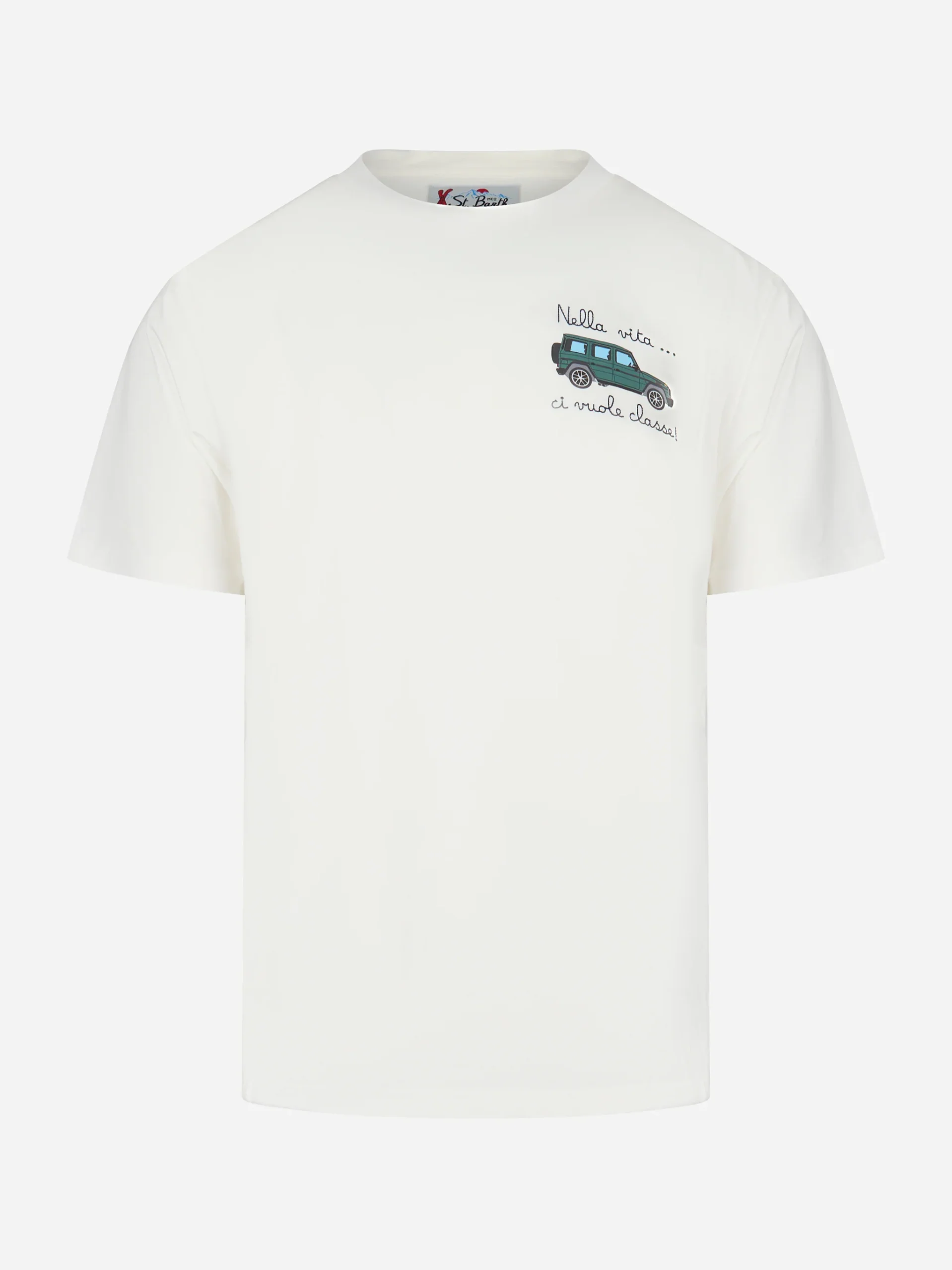 T-shirt Arnott Nella Vita Ci Vuole Classe Bianca - immagine 2