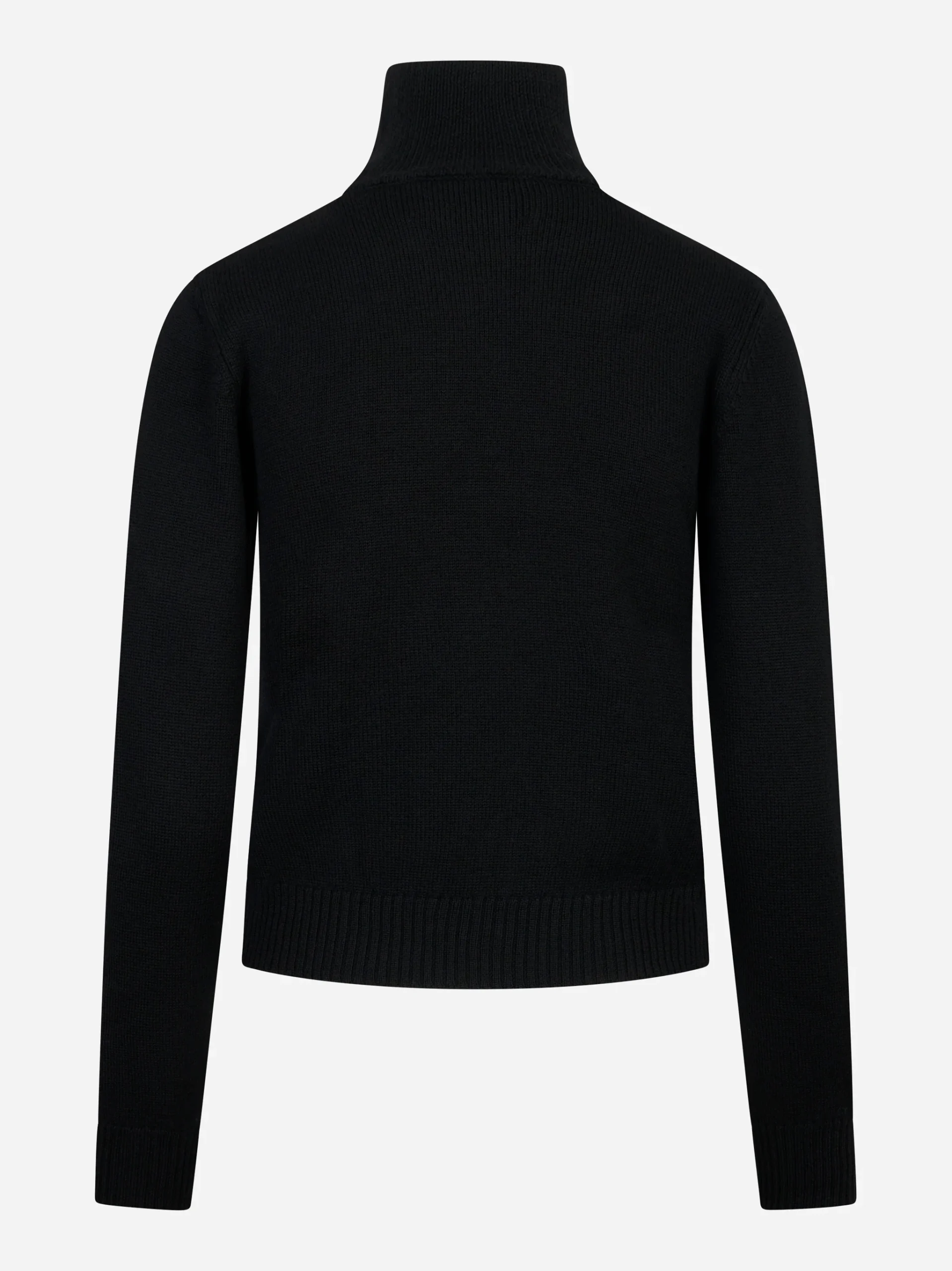 Dolcevita nero in lana merinos - immagine 3