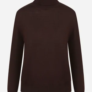 Dolcevita marrone in lana merinos finezza 16