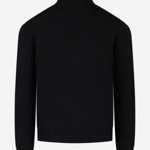 Dolcevita in lana merinos finezza 7 Nera