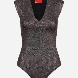 Body in lurex nero