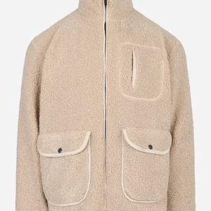 Giacca in teddy Beige