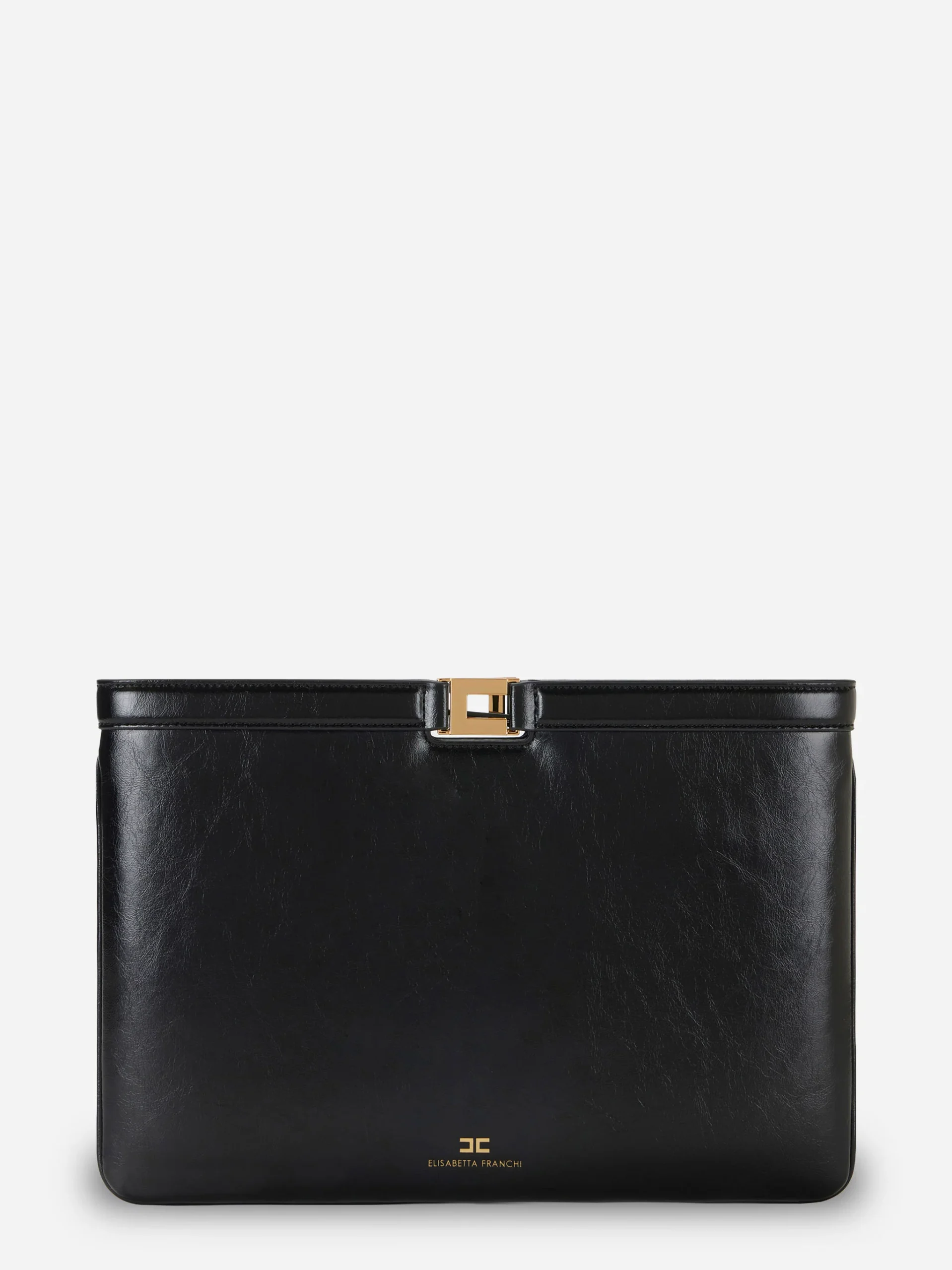 Borsa a busta effetto naplak nera