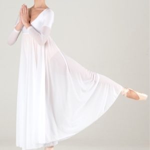 Abito scollato stile impero