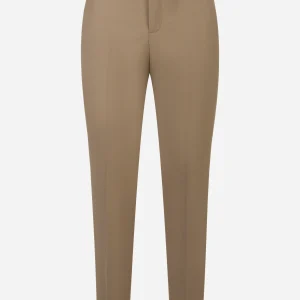 Pantalone Master slim fit in fresco lana stretch beige