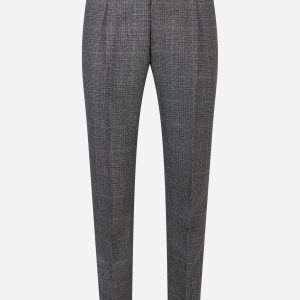 Pantalone Rebel carrot fit con motivo check Grigio