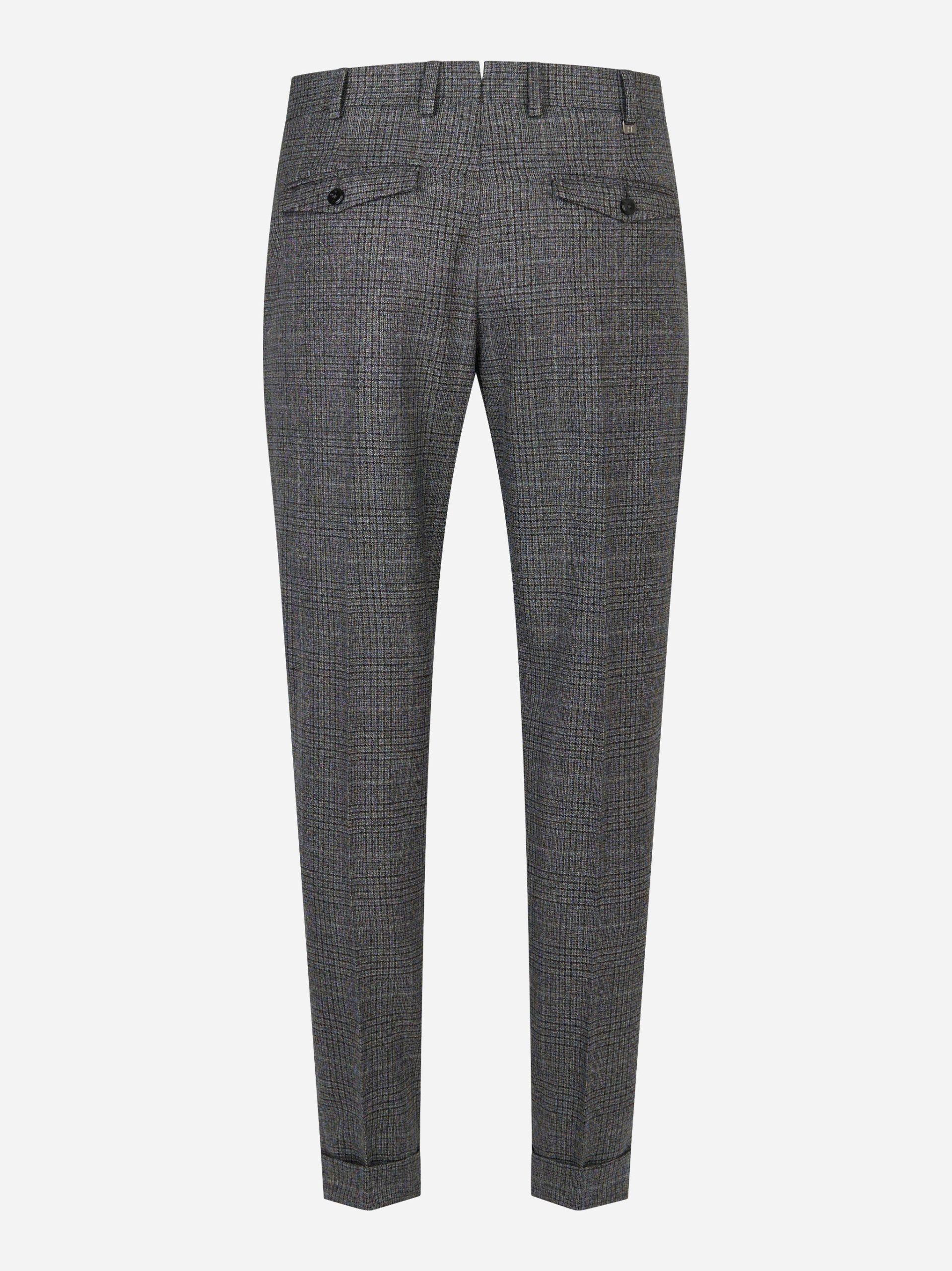 Pantalone Rebel carrot fit con motivo check Grigio - immagine 6