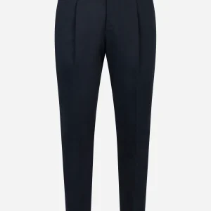 Pantalone Rebel carrot fit in cotone fermo blu