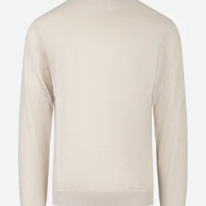 Lupetto in lana merinos finezza 16 beige