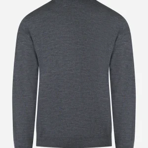 Lupetto in lana merinos finezza 16 grigio