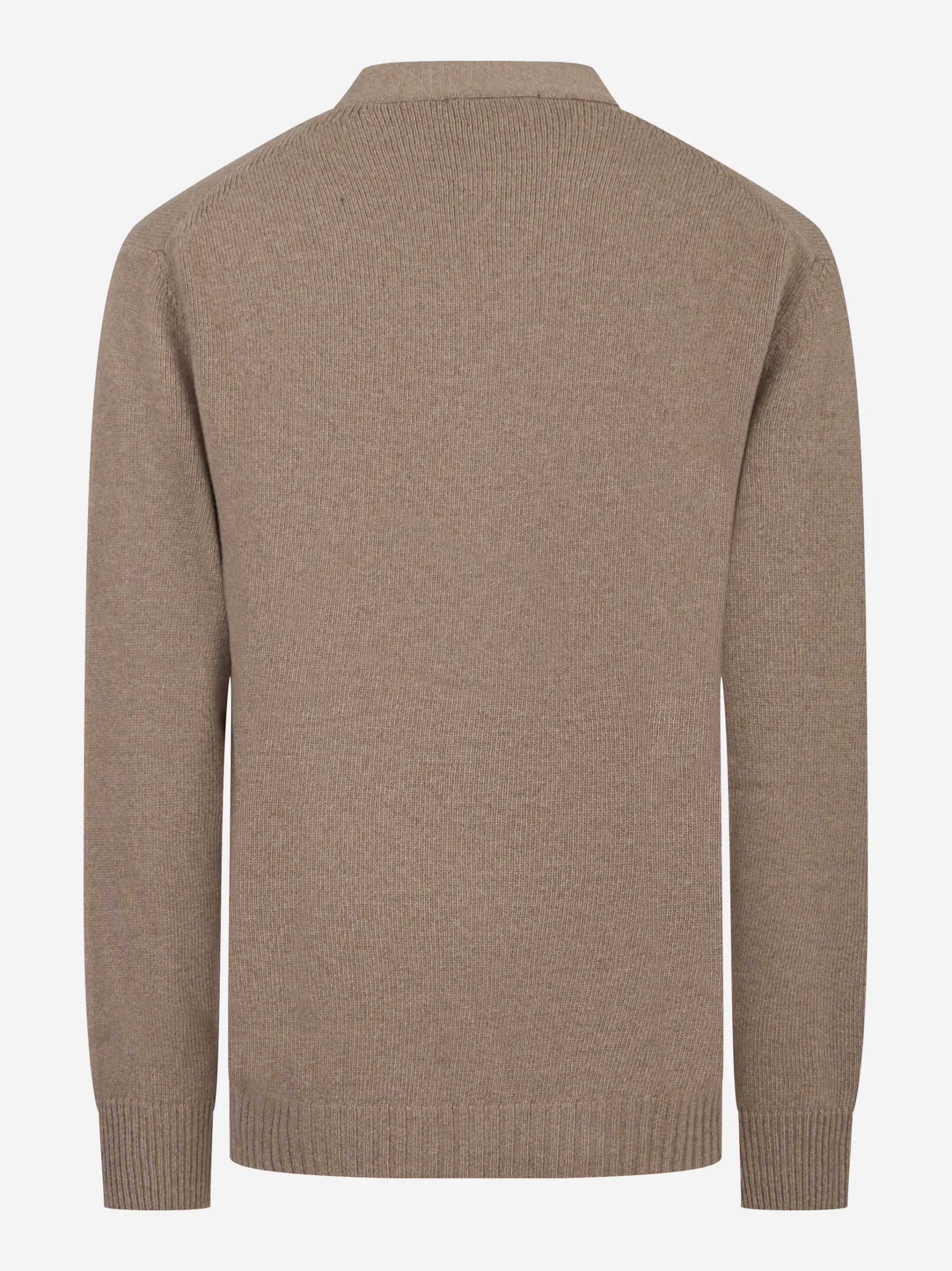 Cardigan beige in lana cashmere - immagine 3