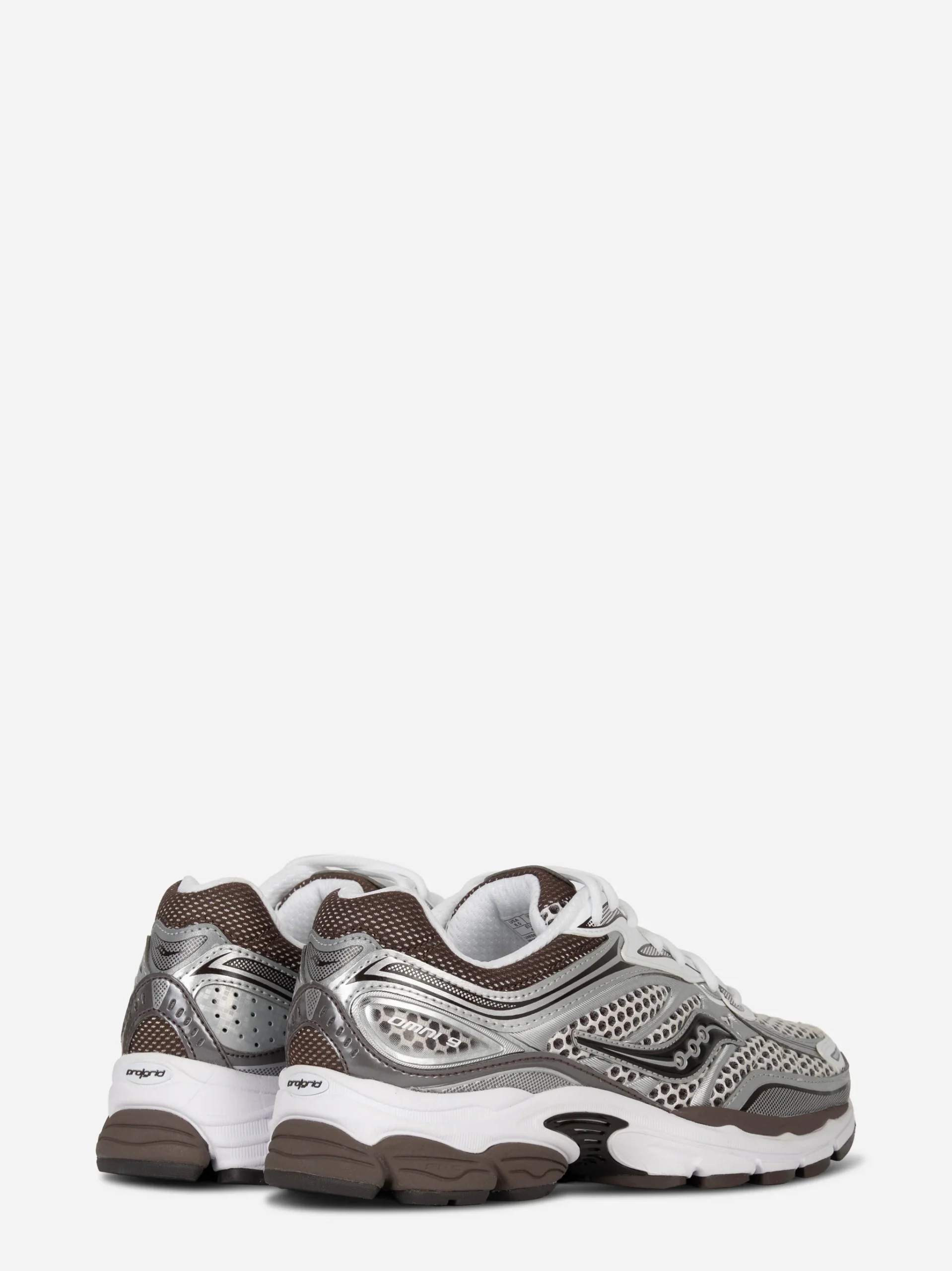 Sneakers Progrid Omni 9 in Pelle e tela bianca e marrone - immagine 5