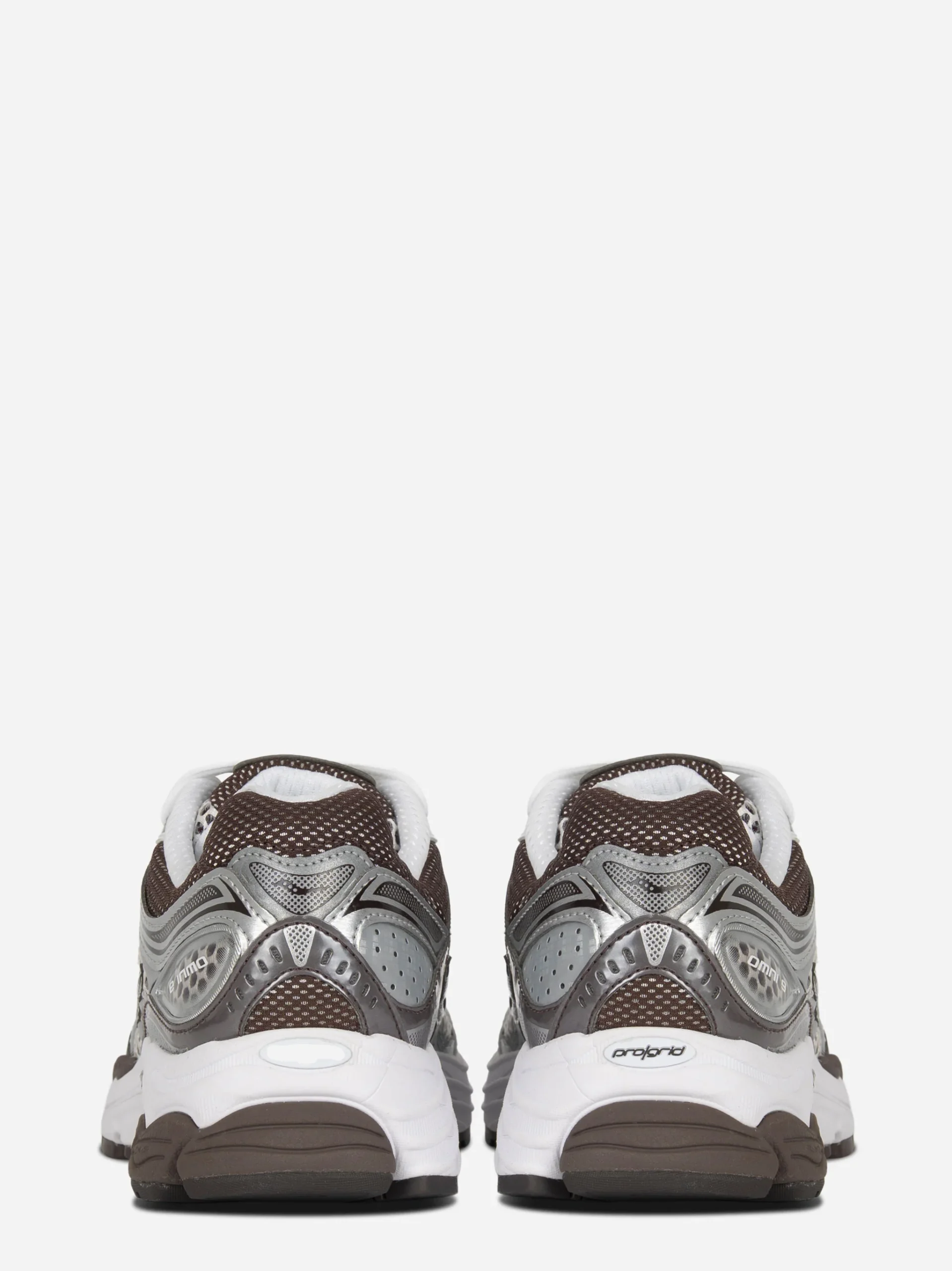 Sneakers Progrid Omni 9 in Pelle e tela bianca e marrone - immagine 6