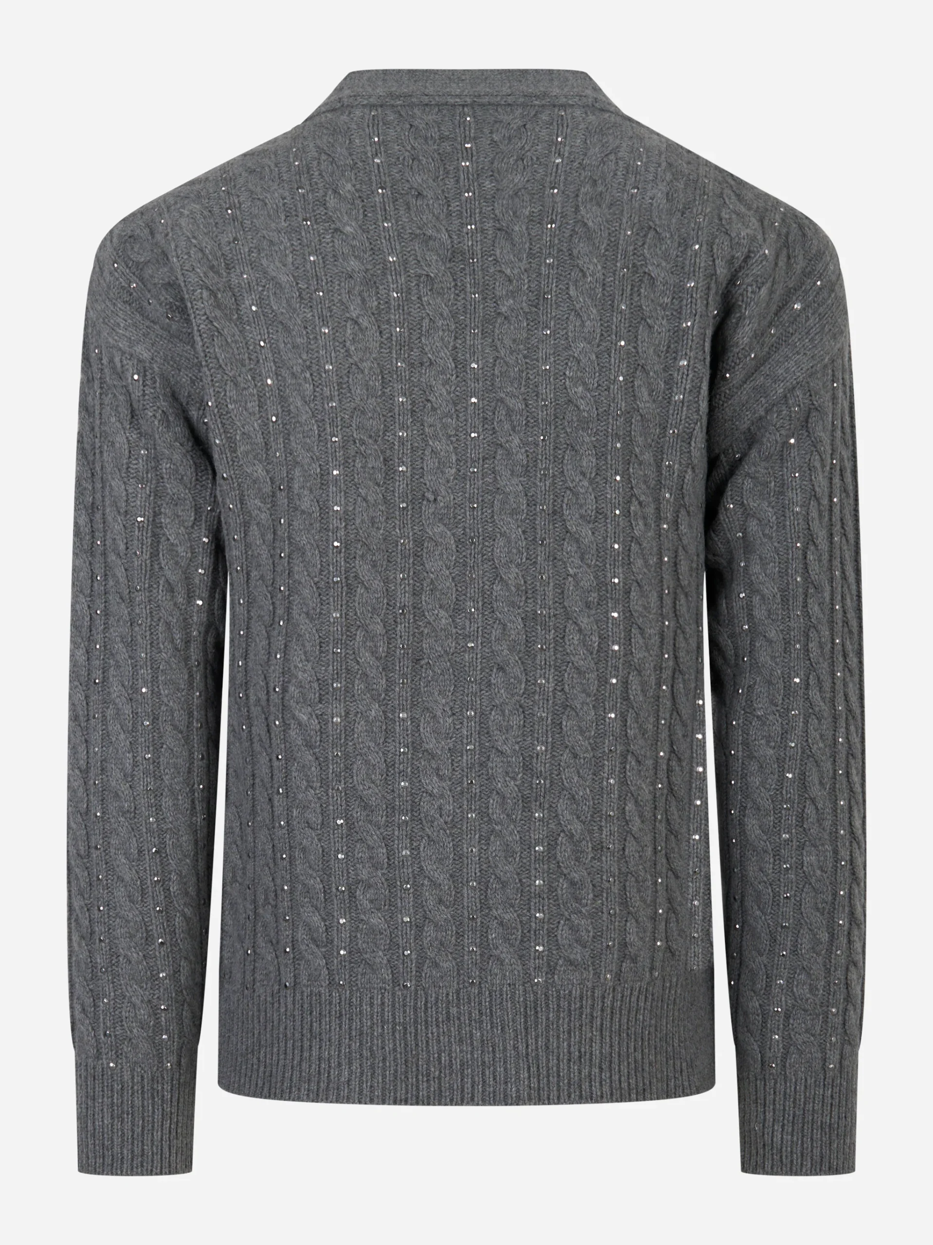 Cardigan con applicazioni Grigio - immagine 3