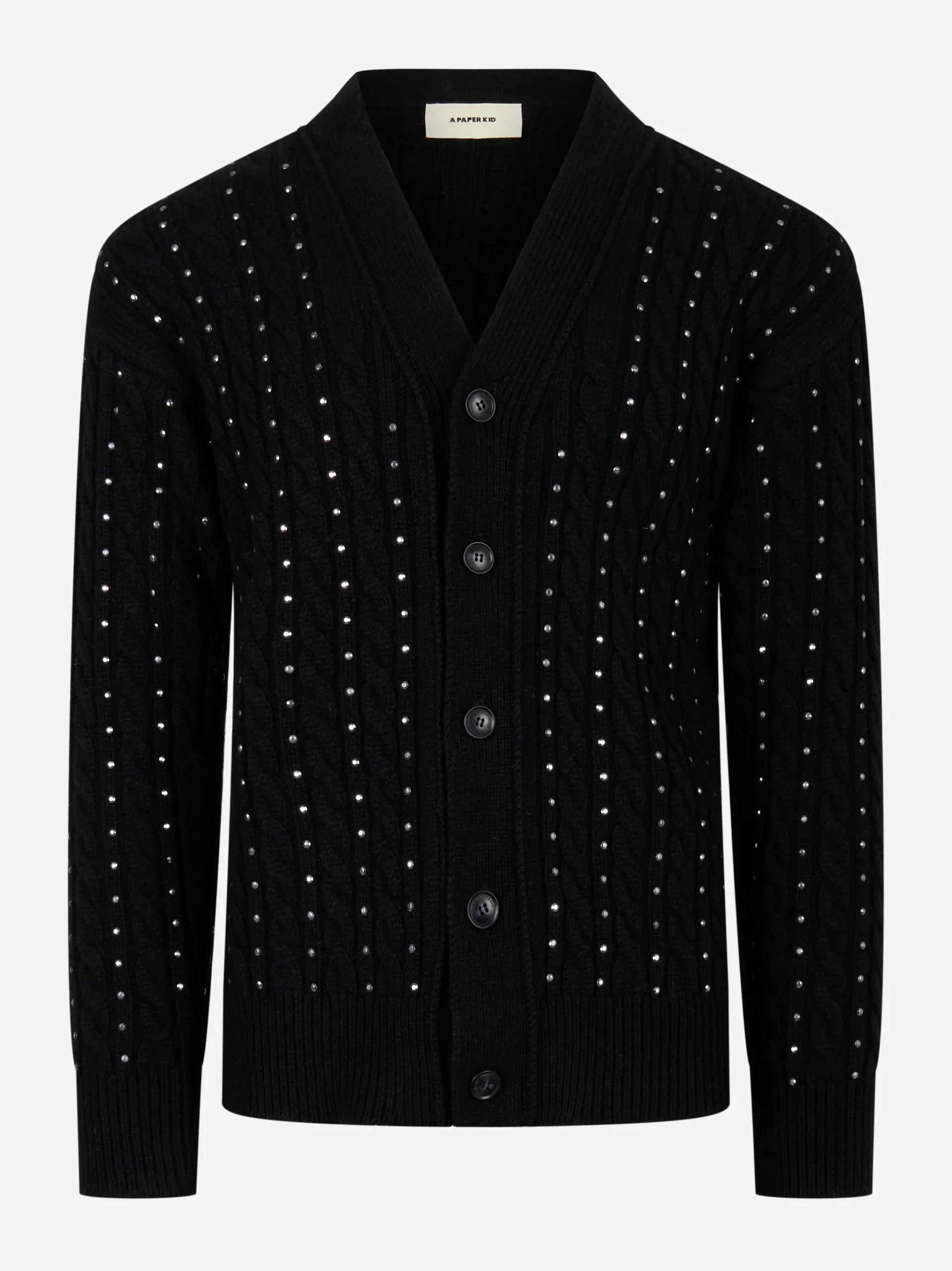 Cardigan con applicazioni Nero - immagine 2