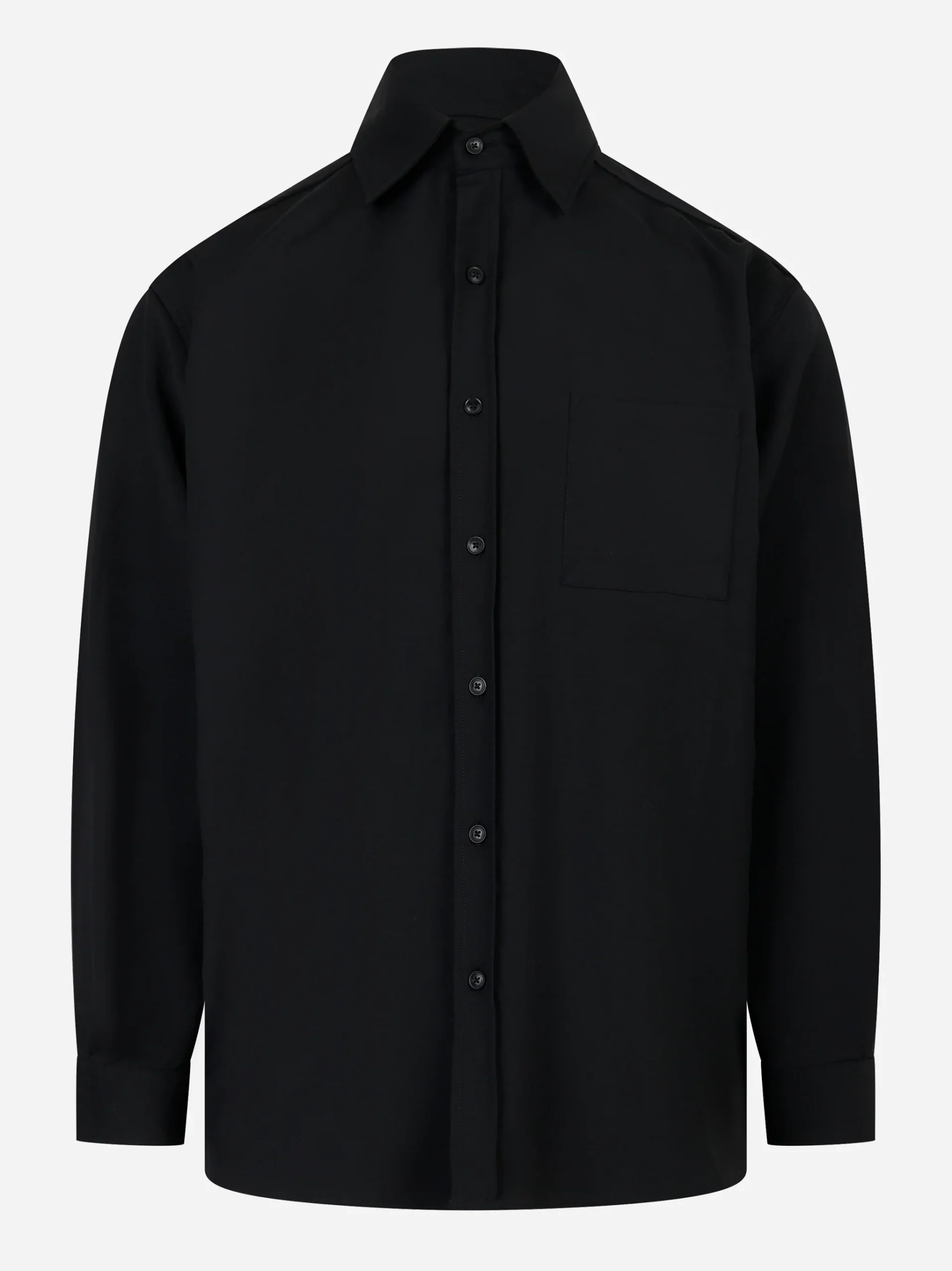 Camicia over con taschino Nera - immagine 2