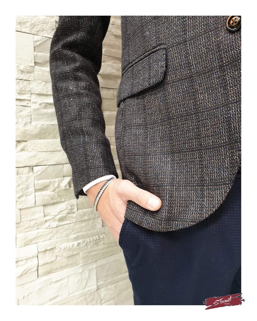 Giacca check moro - immagine 4