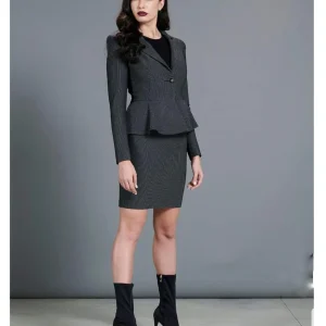 Giacca gessata silver