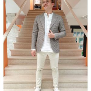 Giacca micro quadretto