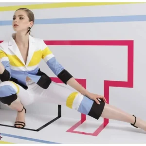 Pantalone colorblock