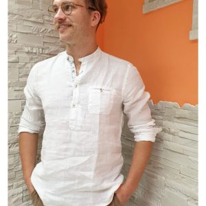 Camcia lino dettagli fantasy