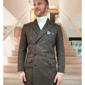 Cappotto doppiopetto moro