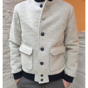 Bomber lana cotta